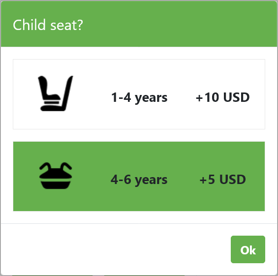 Adding child seats